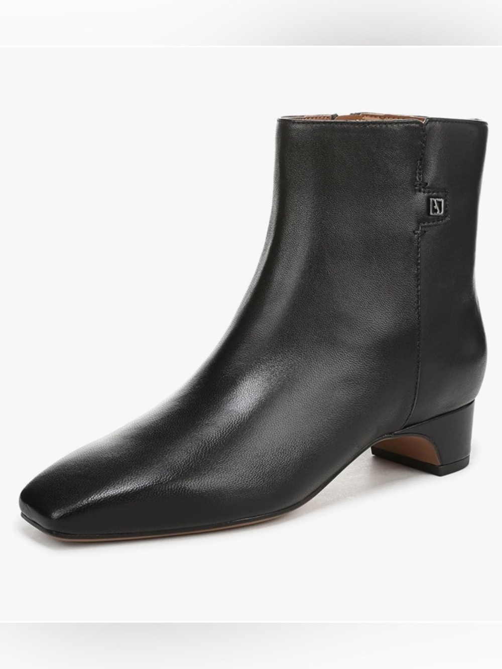 Franco Sarto Luella Black Leather Ankle Booties NWBox Size 6.5